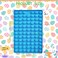 Kaishane Easter Egg Silicone Mold, 72-Cavity Mini Candy Mold 1 Piece