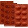 Dootafy Silicone Egg Molds Easter 3PCS, 2.4" Silicone 3D Moulds for Vegan Deviled Eggs Peanut Filling 3D Chocolate Candy Jello Pudding Soap Gift, Oven Safe Baking Cake Kit