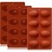 Dootafy Silicone Egg Molds Easter 3PCS, 2.4" Silicone 3D Moulds for Vegan Deviled Eggs Peanut Filling 3D Chocolate Candy Jello Pudding Soap Gift, Oven Safe Baking Cake Kit