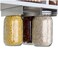 Lopeztek Under Shelf Mason Jars Organize and Storage Rack, Wide Mouth