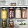 Lopeztek Under Shelf Mason Jars Organize and Storage Rack, Wide Mouth