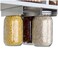 Lopeztek Under Shelf Mason Jars Organize and Storage Rack, Wide Mouth
