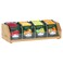 Tiopghad Small Bamboo Tea Bag Organizer, Tea Box Storage Holder, Natural