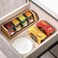 Tiopghad Small Bamboo Tea Bag Organizer, Tea Box Storage Holder, Natural
