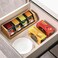 Tiopghad Small Bamboo Tea Bag Organizer, Tea Box Storage Holder, Natural