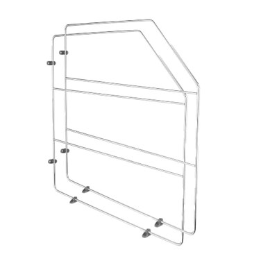 Rev-A-Shelf 18" Bakeware and Tray Divider for Wall/Base Cabinets, Chrome