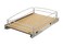 Rev-A-Shelf Pull Out Kitchen Cabinet Storage Organizer with Solid Bottom and Undermount Soft-Close Full Extension Slides, 54Bk-15Sc-1