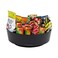 Mind Reader Snack Carousel, Countertop Organizer, Snack Tray, Condiment Holder, Breakroom, Kitchen, Black