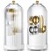 Singhoow 2 Pcs 360 &deg; Silverware Organizer with Lid, White, 3 Slot