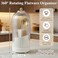 Singhoow 2 Pcs 360 &deg; Silverware Organizer with Lid, White, 3 Slot