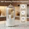 Singhoow 2 Pcs 360 &deg; Silverware Organizer with Lid, White, 3 Slot