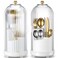 Singhoow 2 Pcs 360 &deg; Silverware Organizer with Lid, White, 3 Slot
