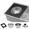 Ruvati Mixing Bowl and Colander with Black Composite Platform (Complete Set) for Workstation Sinks - Rva1288Bwc