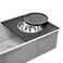 Ruvati Mixing Bowl and Colander with Black Composite Platform (Complete Set) for Workstation Sinks - Rva1288Bwc