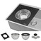 Ruvati Mixing Bowl and Colander with Black Composite Platform (Complete Set) for Workstation Sinks - Rva1288Bwc