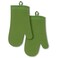KitchenAid Ribbed Soft Silicone Oven Mitt 2-Pack Set, 7.5"x13", Matcha