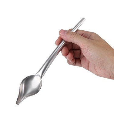 Chazcool Stainless Steel Saucier Drizzle Spoon, Chocolate Drizzle Tool