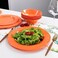 Lehaha Orange Melamine Dinnerware Set, 12 Piece Kitchen Tableware Plates Bowls Dishes Set, Lightweight Unbreakable Dinnerware Set for 4, Dishwasher Safe and Bpa Free