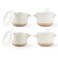 AmorArc 24 Oz Soup Bowls with Lids, Ceramic Soup Containers with Handle