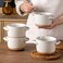 AmorArc 24 Oz Soup Bowls with Lids, Ceramic Soup Containers with Handle