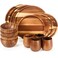Maxdot 12 Pcs Acacia Wood Dinnerware Set for 4