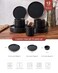 Famiware Nebula Ridge 12-Piece Stoneware Dinnerware Set, Matte Black