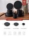 Famiware Nebula Ridge 12-Piece Stoneware Dinnerware Set, Matte Black