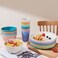 Hxypn 18PCS Wheat Straw Dinnerware Sets, Hxypn Unbreakable Reusable Dinnerware Set