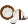 Lehaha Rustic Modern Melamine Dinnerware Sets, Marble Dishes Set for 4
