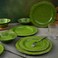 Lehaha Modern Rustic Melamine Dinnerware Sets, 12-Piece Camping Dishes Set