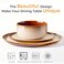 Leratio Ceramic Dinnerware Sets for 4,12-Pcs Porcelain Plates and Bowls Set