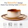Leratio Ceramic Dinnerware Sets for 4,12-Pcs Porcelain Plates and Bowls Set
