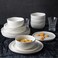 AmorArc Stoneware Dinnerware Sets for 4,12Pcs Ceramic Plates and Bowls Sets