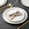 AmorArc Stoneware Dinnerware Sets for 4,12Pcs Ceramic Plates and Bowls Sets