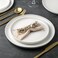 AmorArc Stoneware Dinnerware Sets for 4,12Pcs Ceramic Plates and Bowls Sets