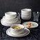 AmorArc Stoneware Dinnerware Sets for 4,12Pcs Ceramic Plates and Bowls Sets