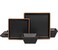 Gofunfun Melamine Dinnerware Sets Service for 4, Square Dinner Plates and Bowls Set