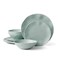 Oneida 895952 Terrazzo Melamine Mint 12 Piece Dinnerware Set, Lightweight Melamine Material