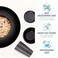 Supernal 32-Piece Black Wheat Straw Dinnerware Sets, Unbreakable Dish Sets