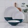 Stone Lain Stone + Lain Lizzy Stoneware 12-Piece Round Dinnerware Set, Emerald Green