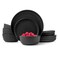 Lefonte Dinnerware Sets, Stoneware Dinnerware Sets, Plates and Bowls Sets, Dishes, 12-Piece Service for 4, Matte Black