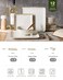 Famiware Square Plates and Bowls Sets, 12PCS Stoneware Dinnerware Set for 4