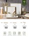 Famiware Square Plates and Bowls Sets, 12PCS Stoneware Dinnerware Set for 4