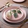 AmorArc Dinnerware Sets for 4, 12 Pieces Ceramic Plates and Bowls Set