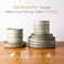 AmorArc Stoneware Dinnerware Sets for 8, 24 Piece Plates and Bowls Sets