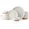 AmorArc Dinnerware Sets for 6, 18 Pieces Ceramic Plates and Bowls Set