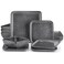 Vancasso Stoneware Dinnerware Sets for 4, Square Plates and Bowls Sets