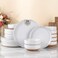 AmorArc Dinnerware Sets for 8, 24 Pieces Ceramic Plates and Bowls Set