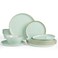 Famiware Saturn Dinnerware Sets, Ceramic Dishes for 4, Rimmed Plates, Bowls
