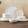 GBhome Ceramic Dinnerware Set for 4, 12 Pcs Plates and Bowls Sets Dishes